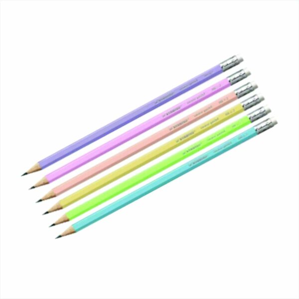 Lápis preto cores pastel